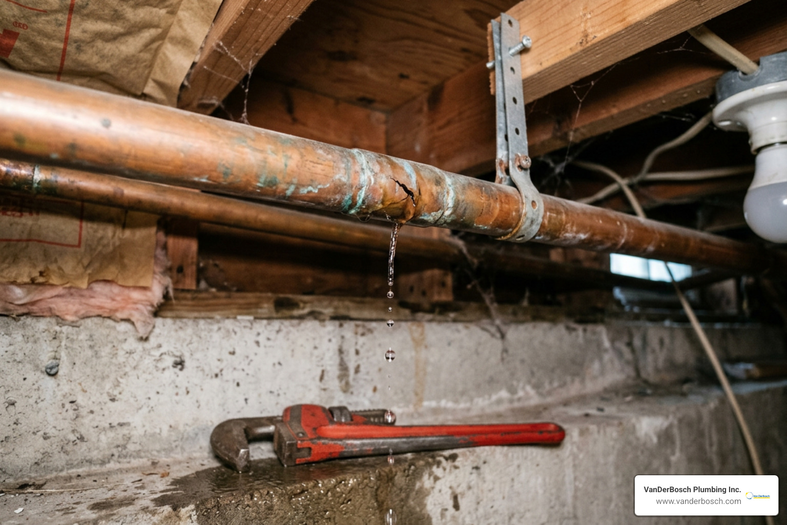 copper pipe leaking